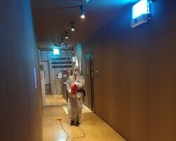 코로나바이러스 소독 현장