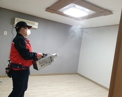 코로나바이러스 소독 현장