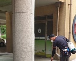 학교 방역소독 작업현장